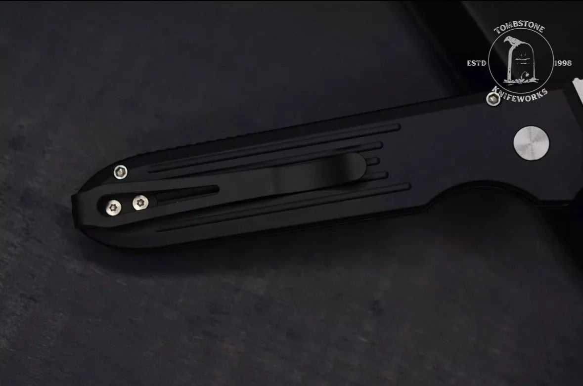 Pro-Tech Knives: PDW Invictus Auto - Stonewashed/Black