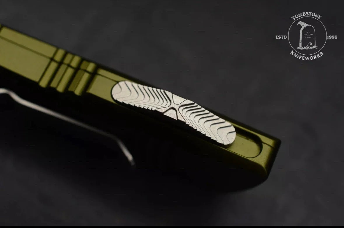 Microtech Mini Troodon OTF Hellhound Blade OD Green