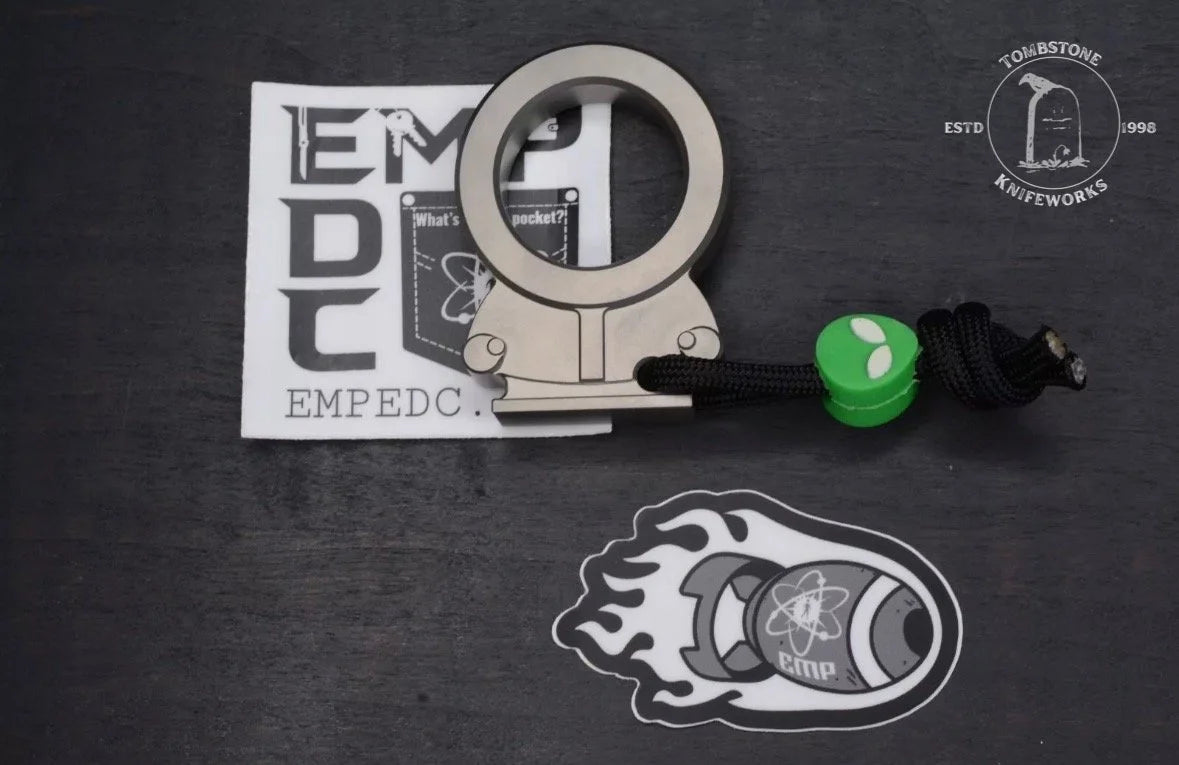 Urban EDC EMP x Griff “Kenny” Custom Ti Keychain/ Bottle Opener w/ Alien Bead