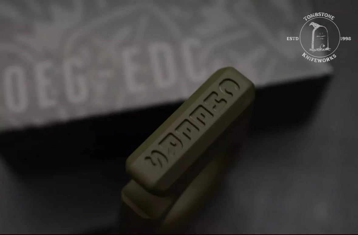 NEW OEGEDC Keystone Bottle Opener V2 OD Green w/Matching Bead