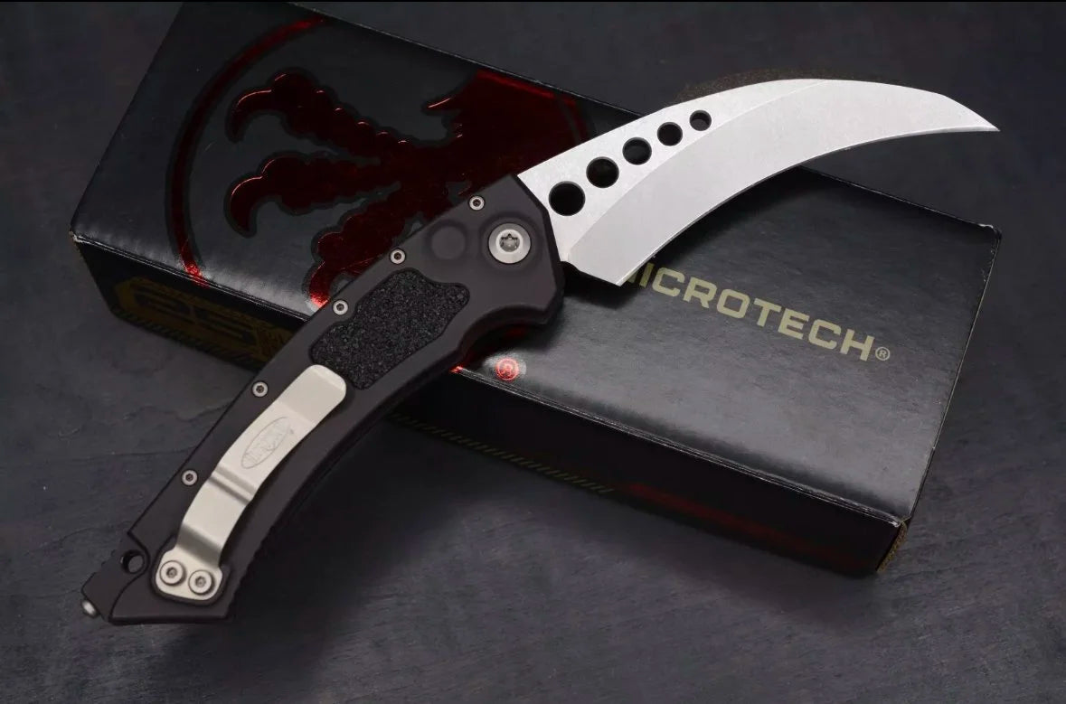 Microtech Hawk Auto Stonewashed Proof Run S/N 283