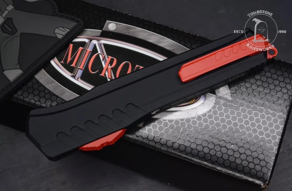 Microtech Red Cypher Auto MK7 D/E w/ Red Hardware