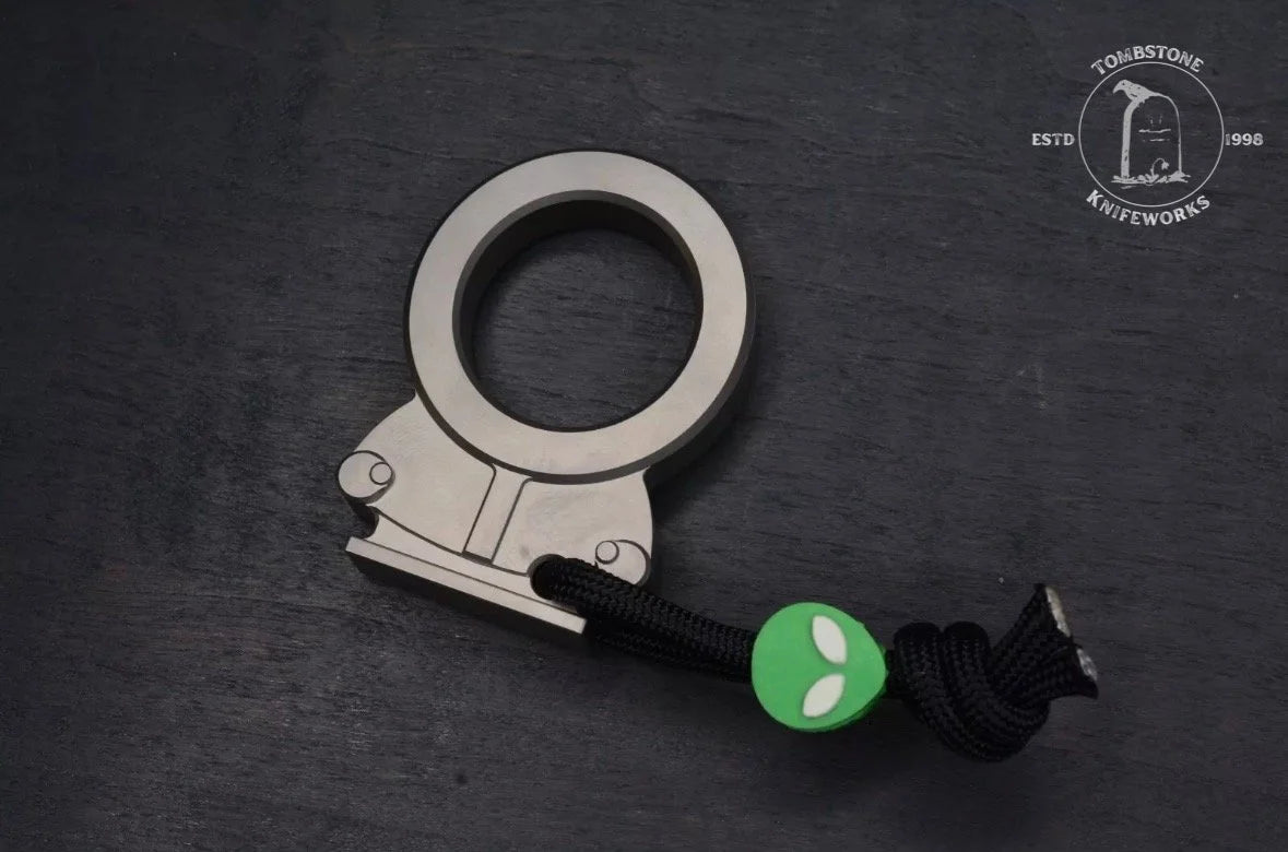 Urban EDC EMP x Griff “Kenny” Custom Ti Keychain/ Bottle Opener w/ Alien Bead