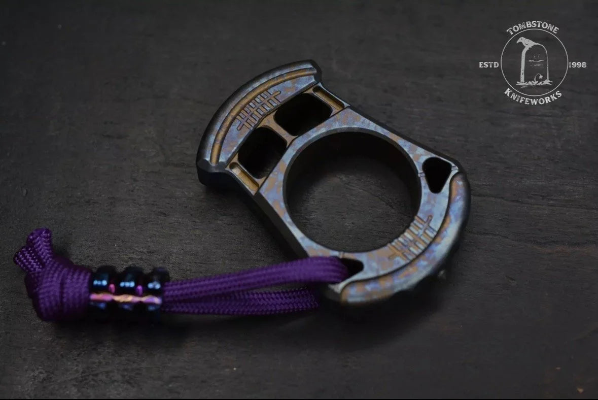 MAX Knives 2023 Blade Show Ano Titanium Knuck w/Ano Bead