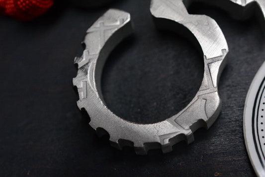 NEW Koch Culprit OG Bottle Opener 1/4” Titanium w/ Ti F**k Face Bead