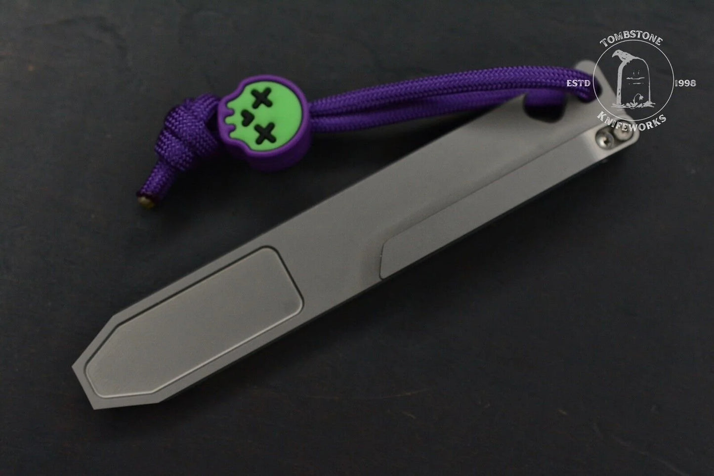 NEW Peace Neighbor Archon Raw Ti Plain Pry & Bottle Opener w/ Wkrmn Skull Bead