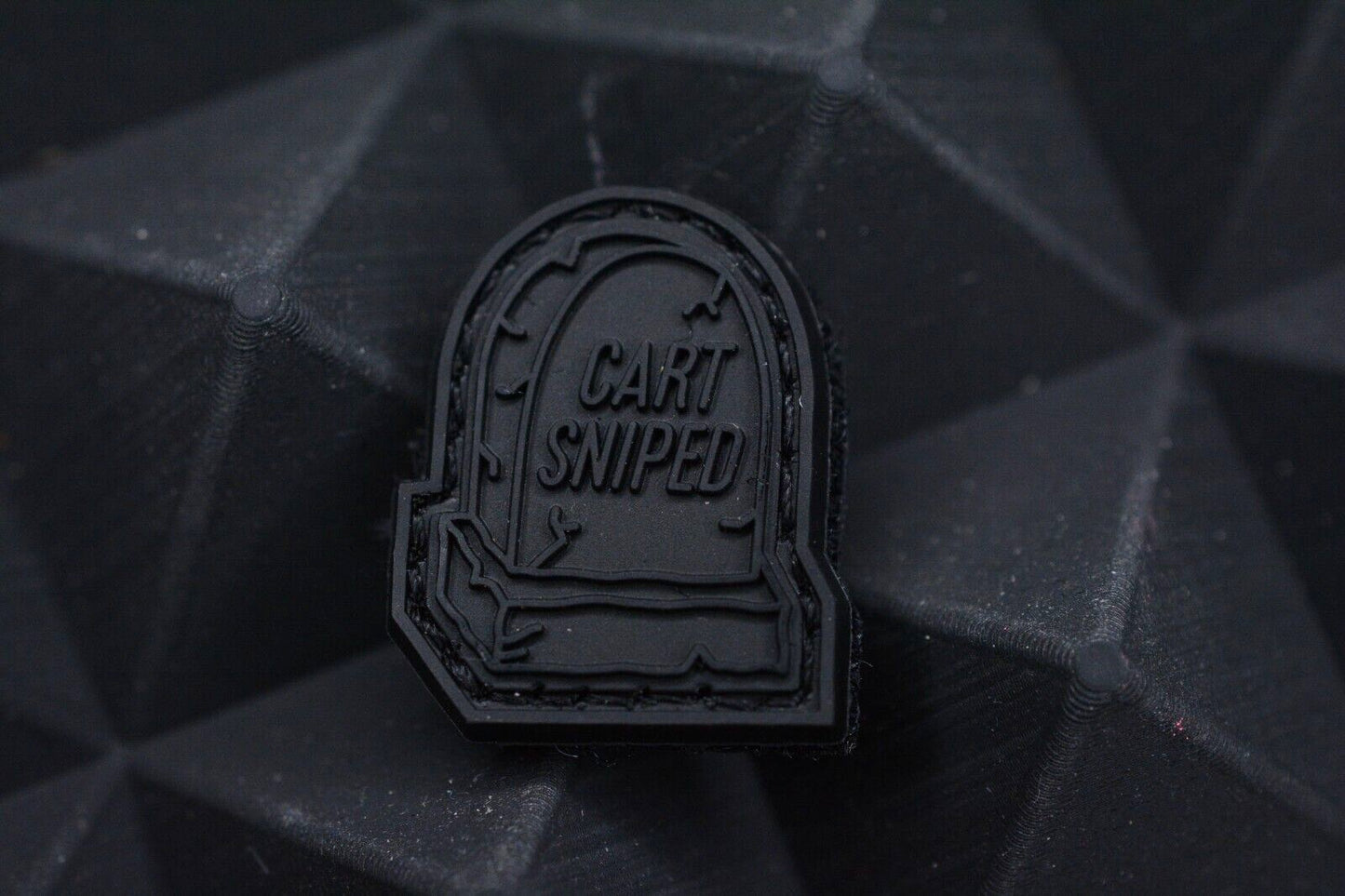 New Notorious EDC “Cart Sniped” Black/Black RE Patch 1x1” SOLD OUT
