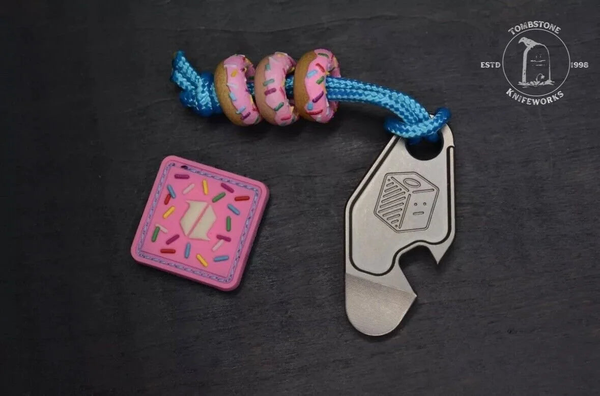 NEW Nice Guy Machine Co Return To Home Fob Pry Dessert Warrior: 3x Donut & Patch