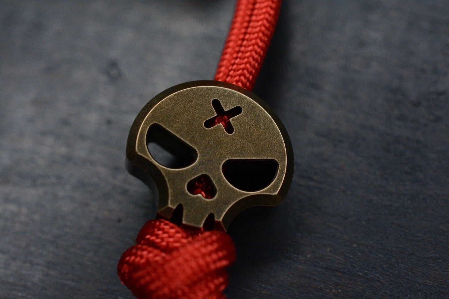 RARE Delicious Fist Drop Anchor Dark Brass Scratch Sanded B.O w/Necromancer Bead