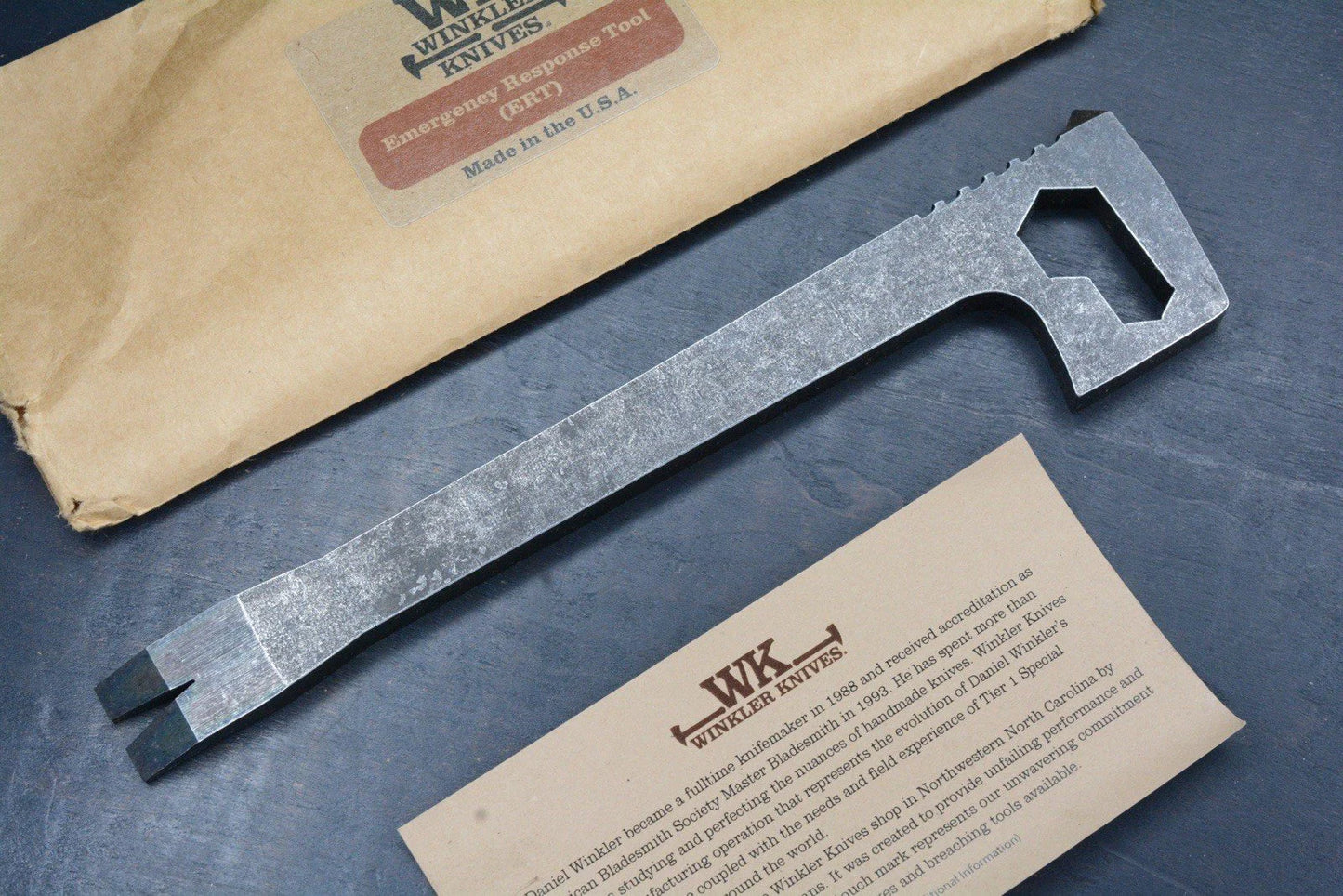 RARE Winkler Knives AF-ERT Air Force Emergency Response Tool 80CRV2 Pry Bar