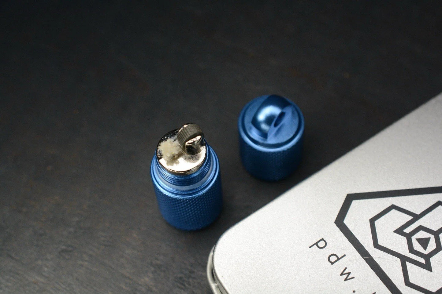 NEW Prometheus Design Werx AL-FS Blue Survival Lighter Aluminum