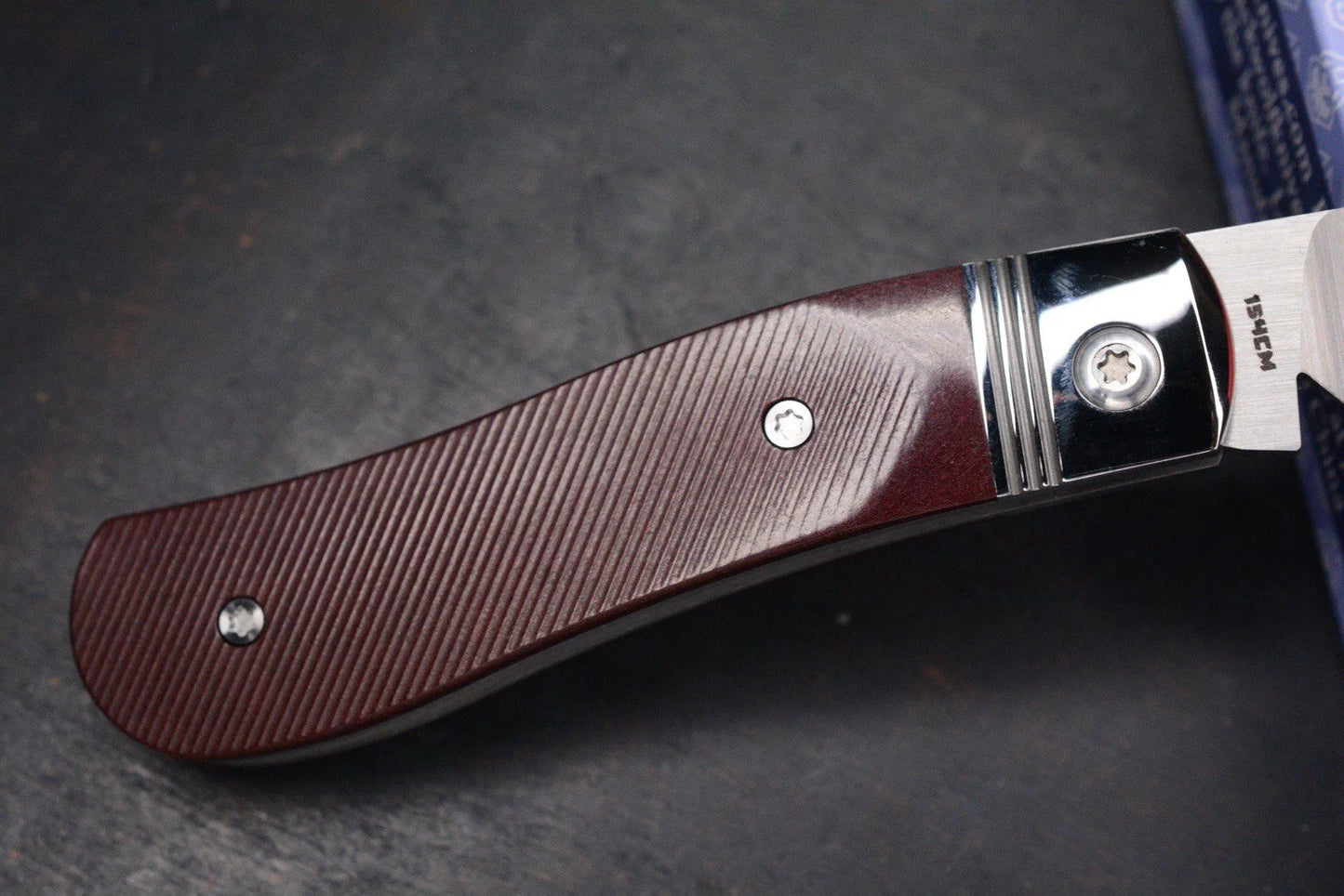 NEW Jack Wolf Knives K9 Jack Steel Series Redstone Richlite Sawcut, Satin 154CM