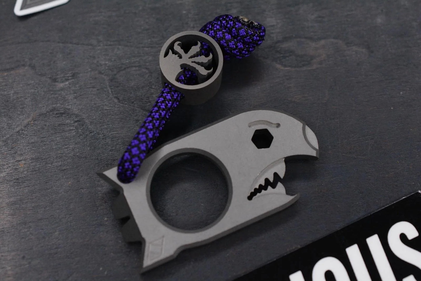 NEW Notorious EDC “Baby Bomb” SW GD5 Ti w/ TKW Claw Bead Re Microtech