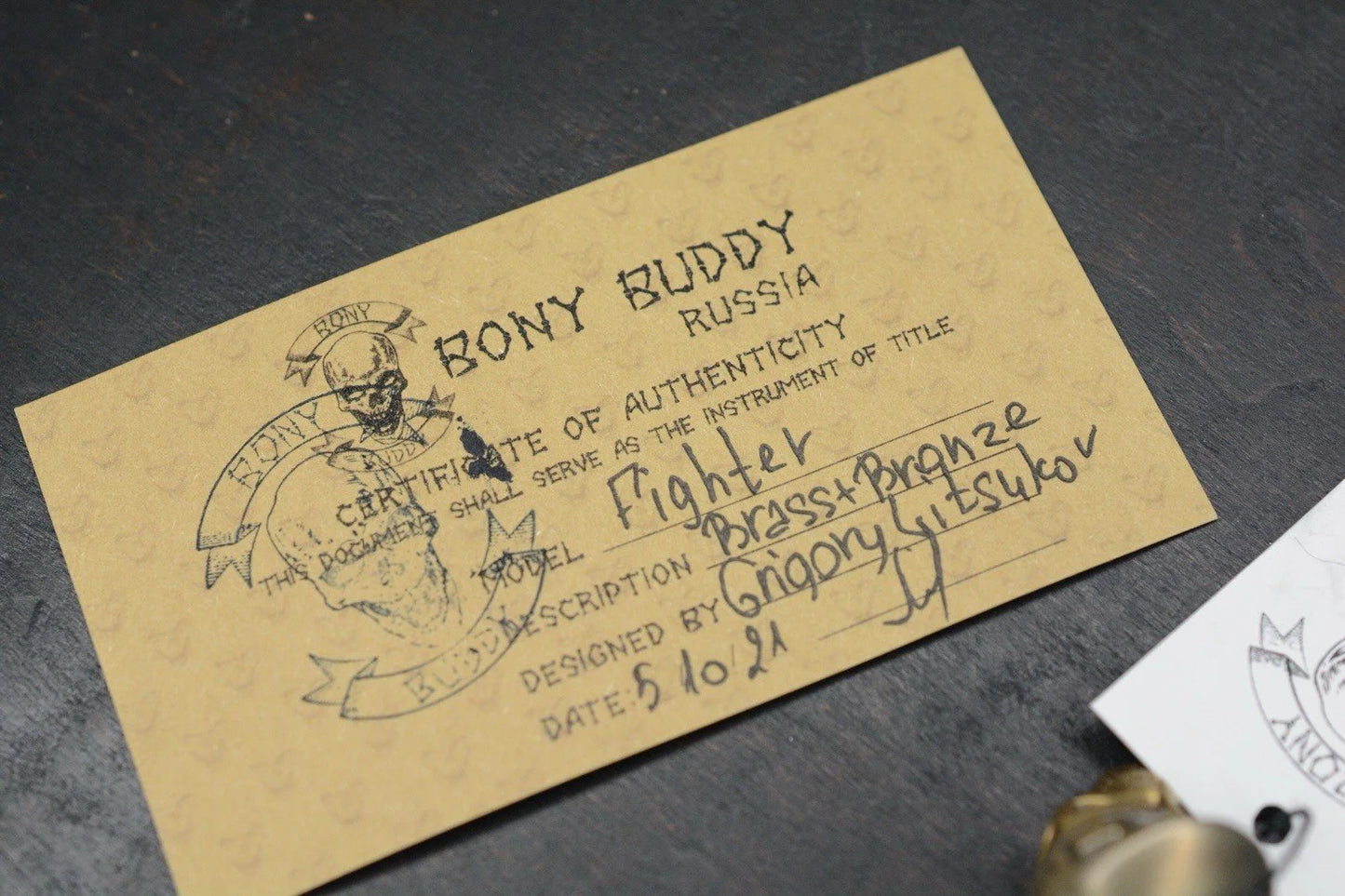NEW Bony Buddy Fighter 2 Full Bronze Skull Custom Re Playge JRW Prometheus