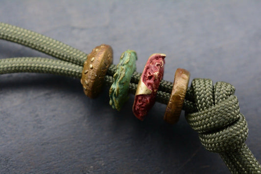 NEW Custom 4-Piece Ti Hamburger Beads 2x Buns, Lettuce & Burger Re JRW NGMCo