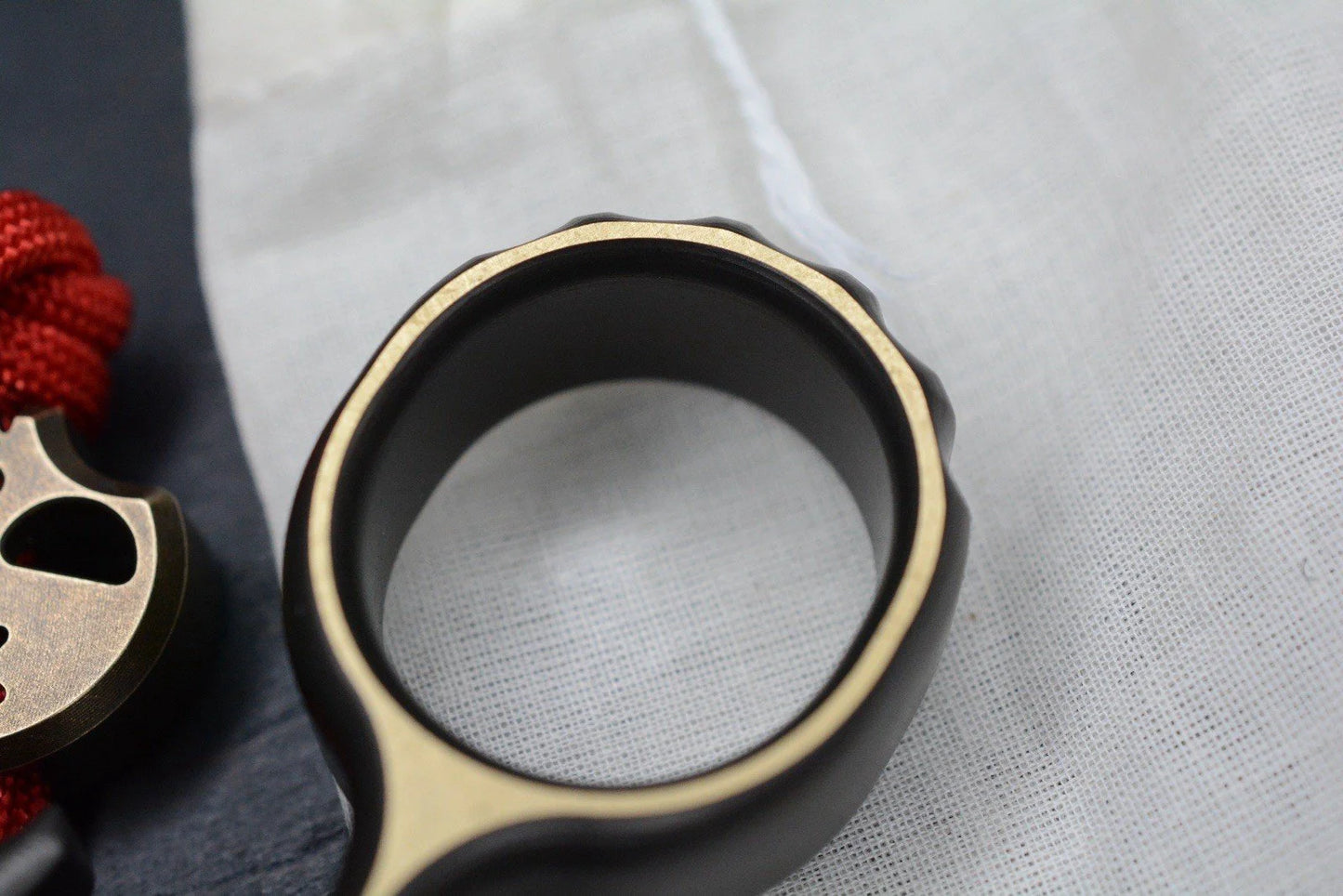 RARE Delicious Fist Drop Anchor Dark Brass Scratch Sanded B.O w/Necromancer Bead