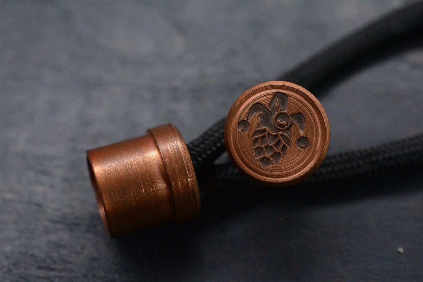 RARE Frankenworx Spool Tumbled Copper 2 Piece Bead SOLD OUT Re Playge JRW