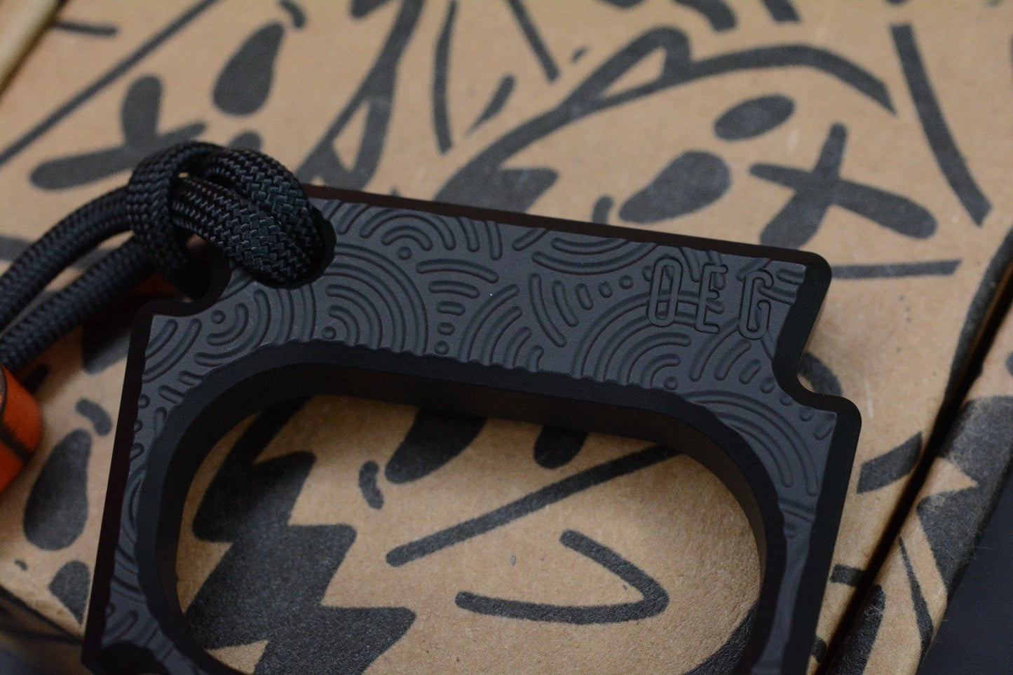 NEW OEGEDC x Urban EDC Wide Mouth Keystone Black w/ Seigahai Pattern & OEG Bead