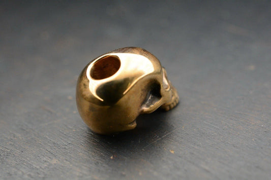 Rare Royal Creations Finest Smooth Full Skull Brass 100% Handmade 1/2”