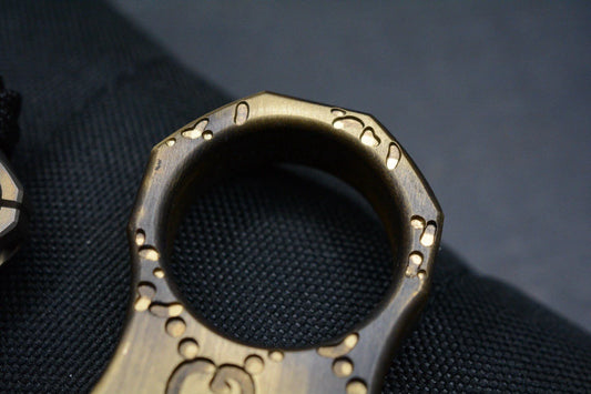 RARE Gucci Accomplice Brass Engraved w/ Copperhead Metal Works Bead Re JRW