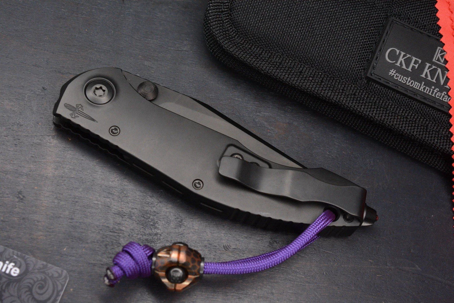 RARE Custom Knife Factory x Marfione Sokosha DLC M398 Zircuti Inlay w/ CKF Bead