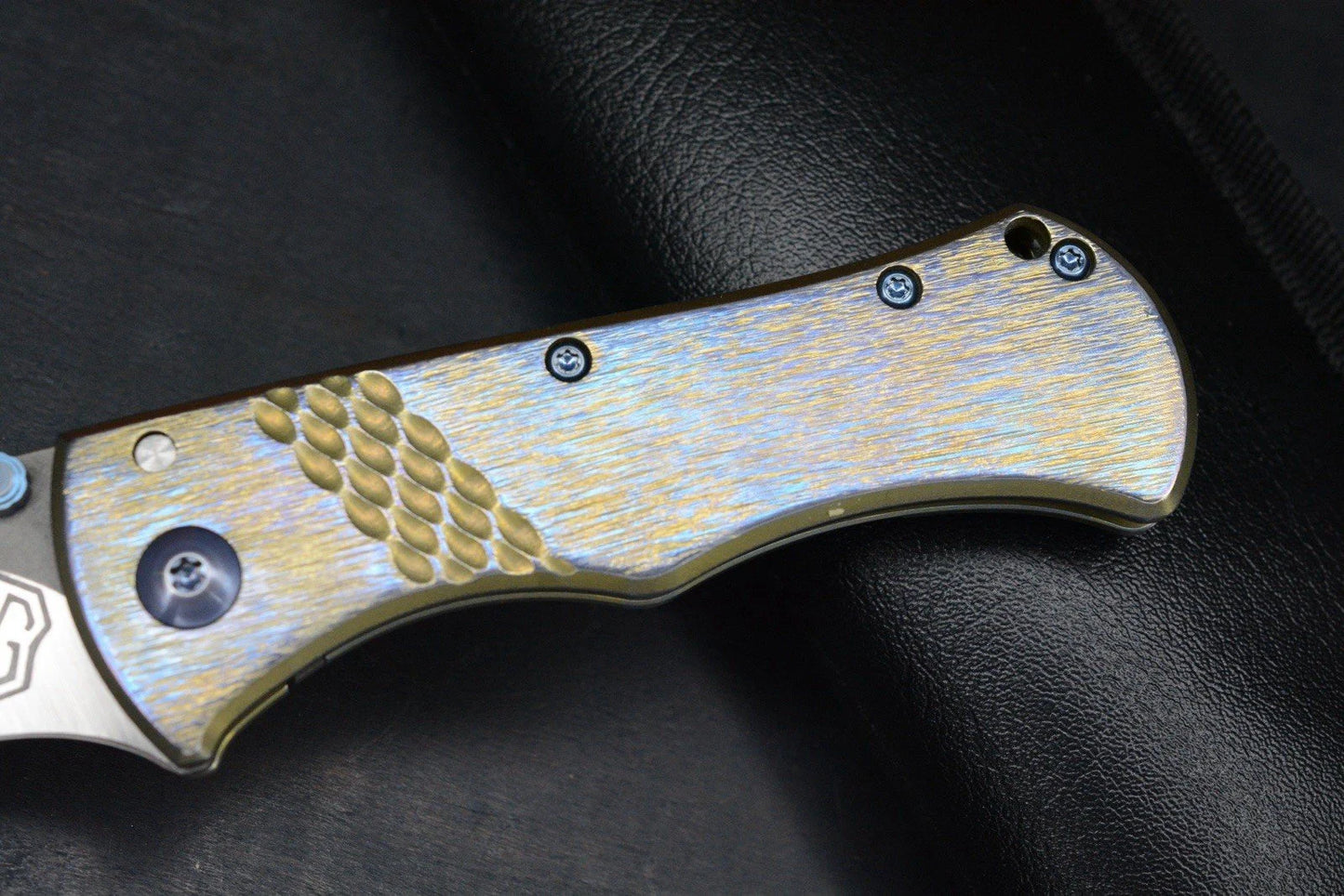 RARE John Gray Rostrum Recurve Magnacut Bark Finish Ano Ti Double Thumb Stud
