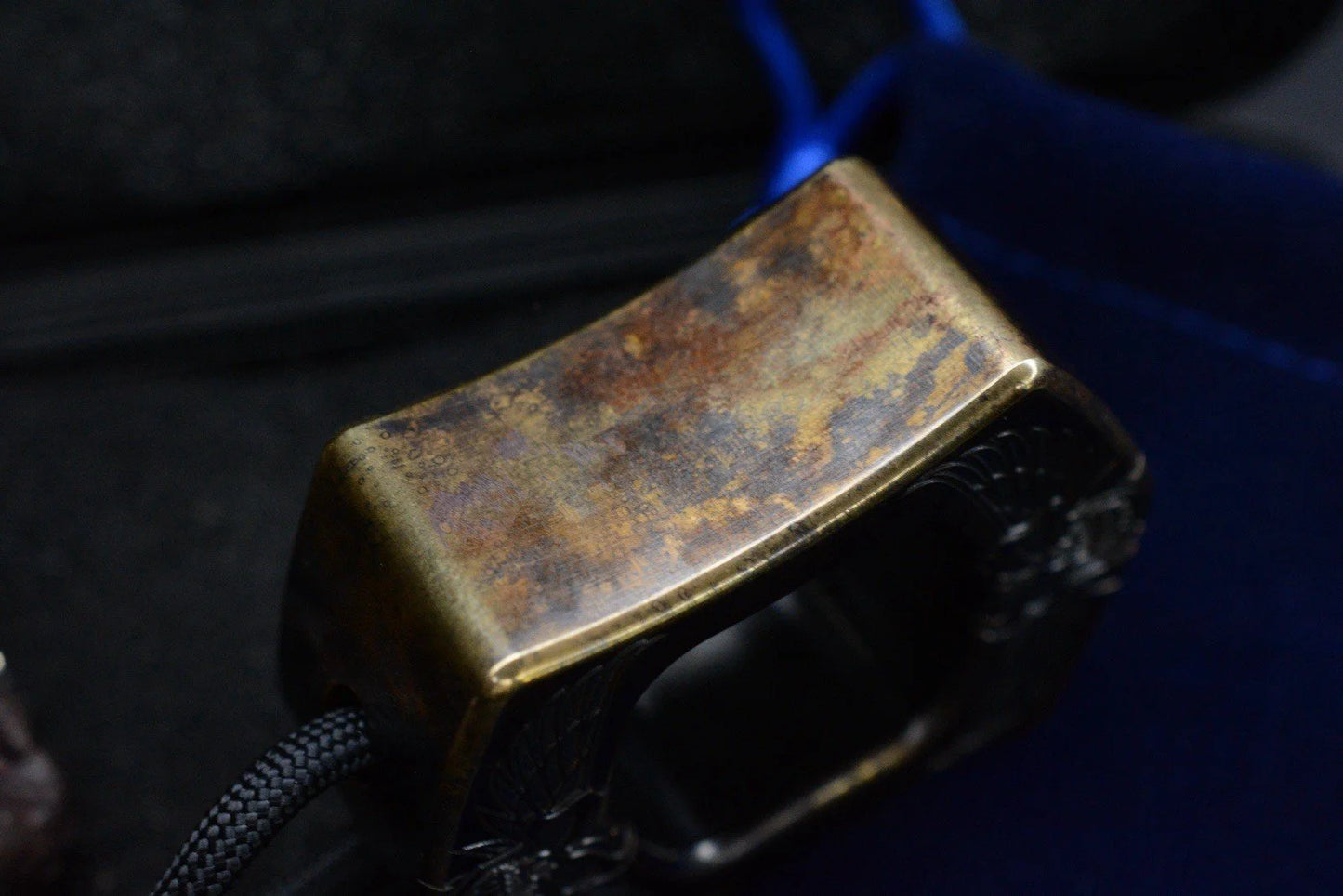 RARE++ Steel Flame XXXL Brass Sledge Paper Weight Engraved w/ RG Custom Skull