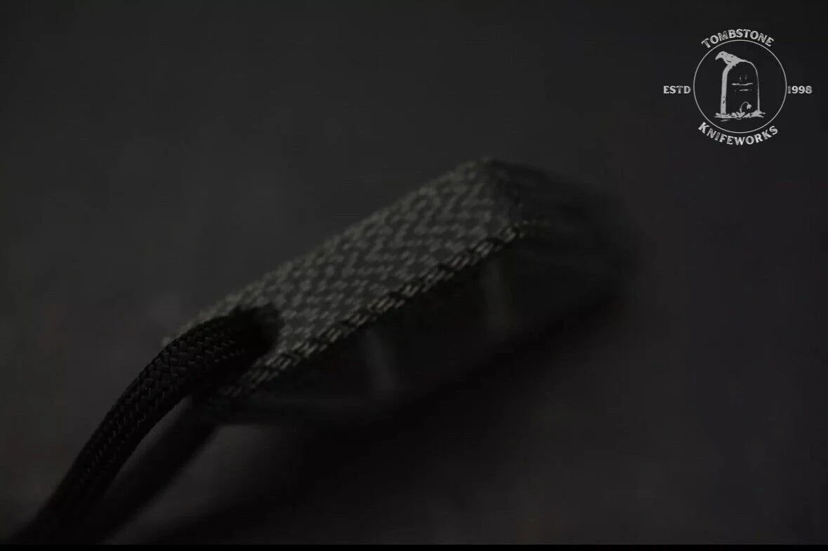 NEW Notorious EDC NFG Worry Stone Black Micarta w/ Molar Skull Bead