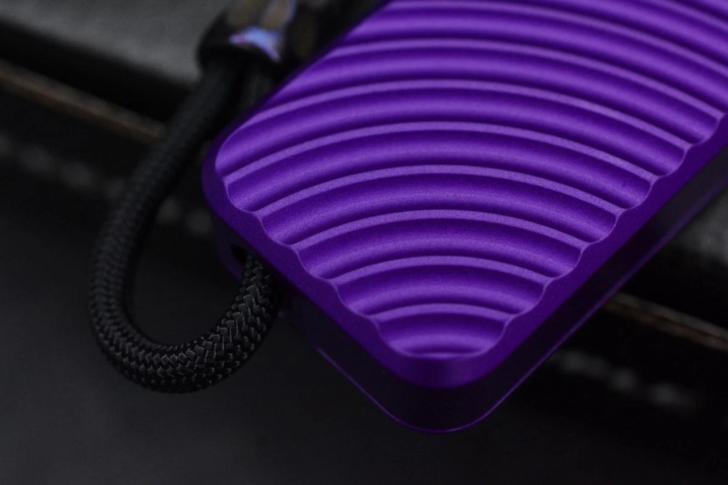 NEW RIVERY MFG x Cad Lab Zero Knife Purple Finish OG w/ Custom Bead