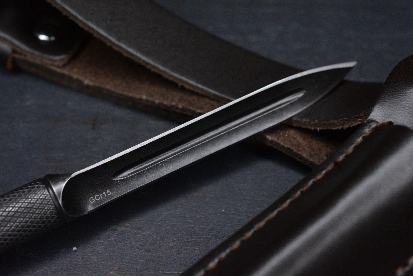 NEW Boker History Knife & Tool Sleeve Dagger w/ Leather Sheath & John Wick Patch