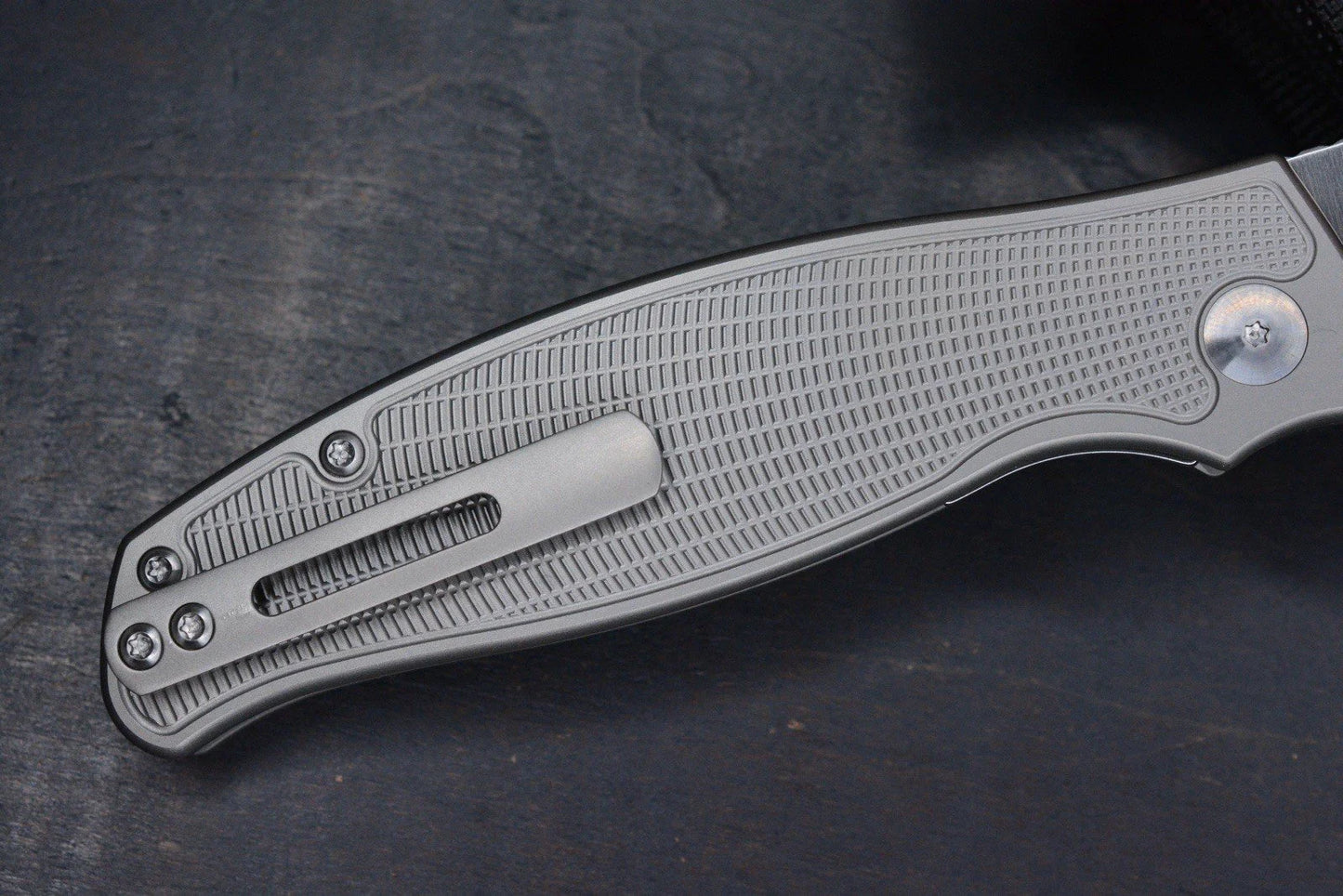 NEW Monterey Bay Knives Sabretooth Frag Pattern Ti Handle / S90V Blade