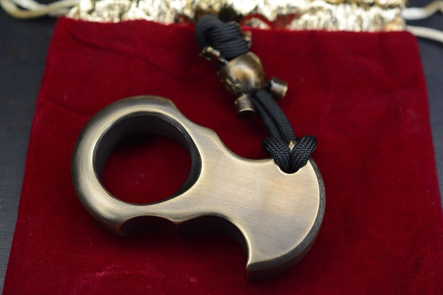 New GILLY Customs Chapo Medium 1/2” Darkened Brass B/O w/Gear Head Bead Re JRW