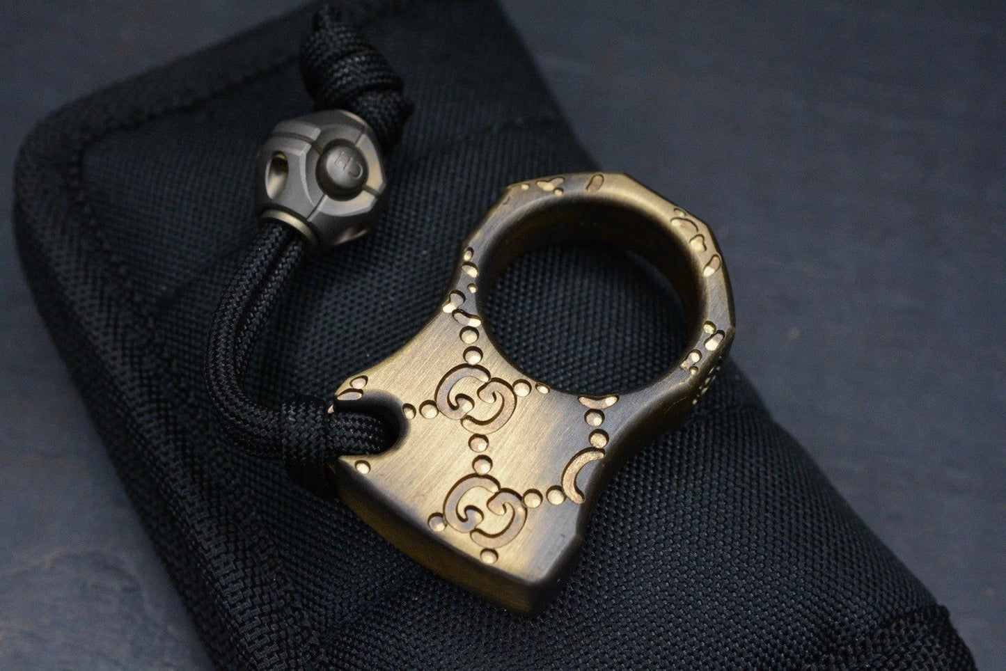 RARE Gucci Accomplice Brass Engraved w/ Copperhead Metal Works Bead Re JRW
