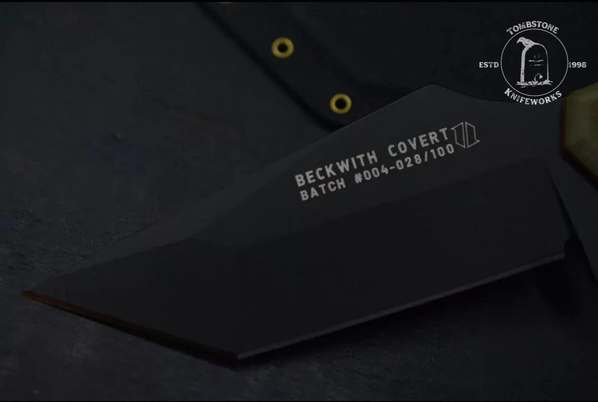 New FISHER EXC BECKWITH COVERT 1/100 OD/ Orange G-10 w/Kydex Sheath Sold Out