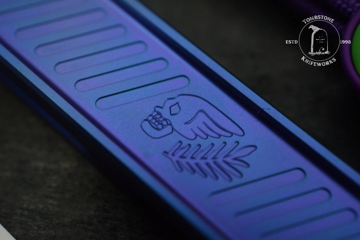 NEW Peace Neighbor Archon Blurple Ti Pry w/ Wkrmn Skull Bead Re Playge NGMCo