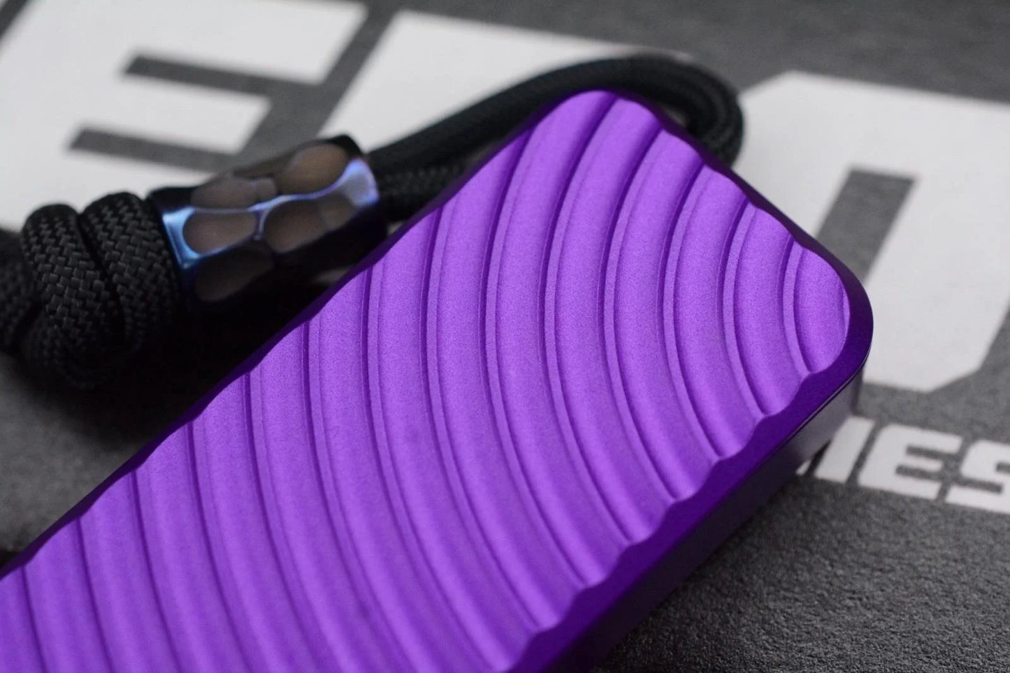 NEW RIVERY MFG x Cad Lab Zero Knife Purple Finish OG w/ Custom Bead