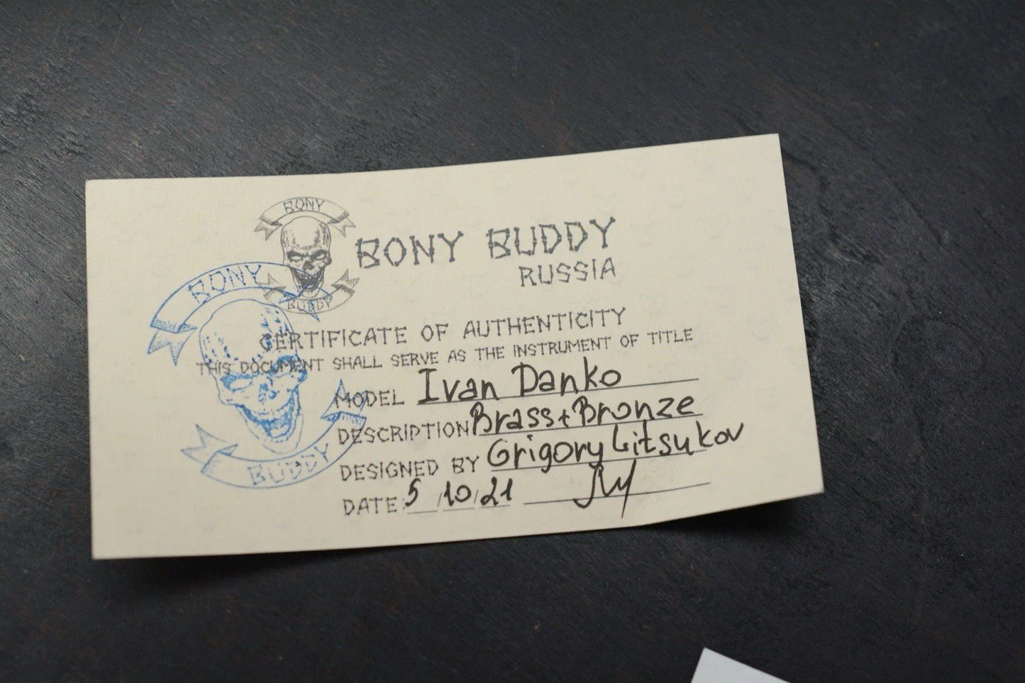NEW Bony Buddy Ivan Danko Arnold Schwarzenegger Bronze Bead Custom Re Playge JRW