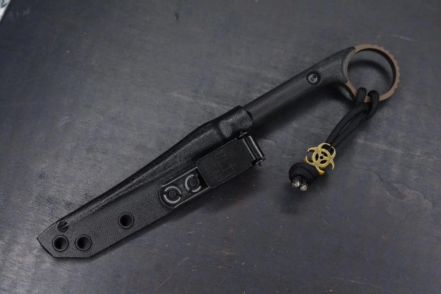 RARE Half Face Blades Cardiac Spike Burnt Bronze w/ Fallout Package Re Microtech
