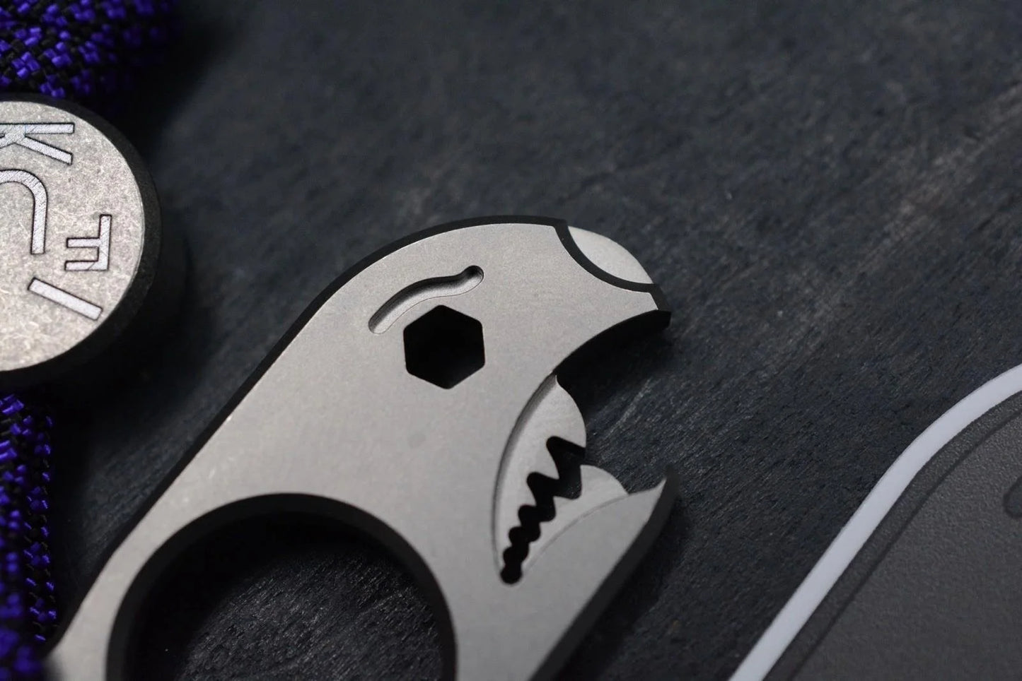 NEW Notorious EDC “Baby Bomb” SW GD5 Ti w/ TKW F**k Face Bead Re Microtech