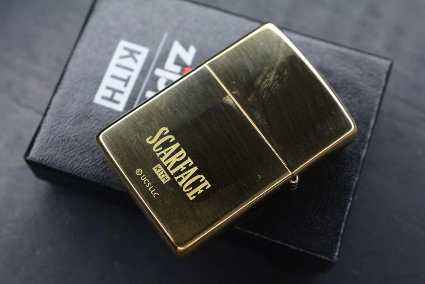NEW KITH X ZIPPO SCARFACE 100% Zinc Alloy Engraved “The World Is Yours” Lighter