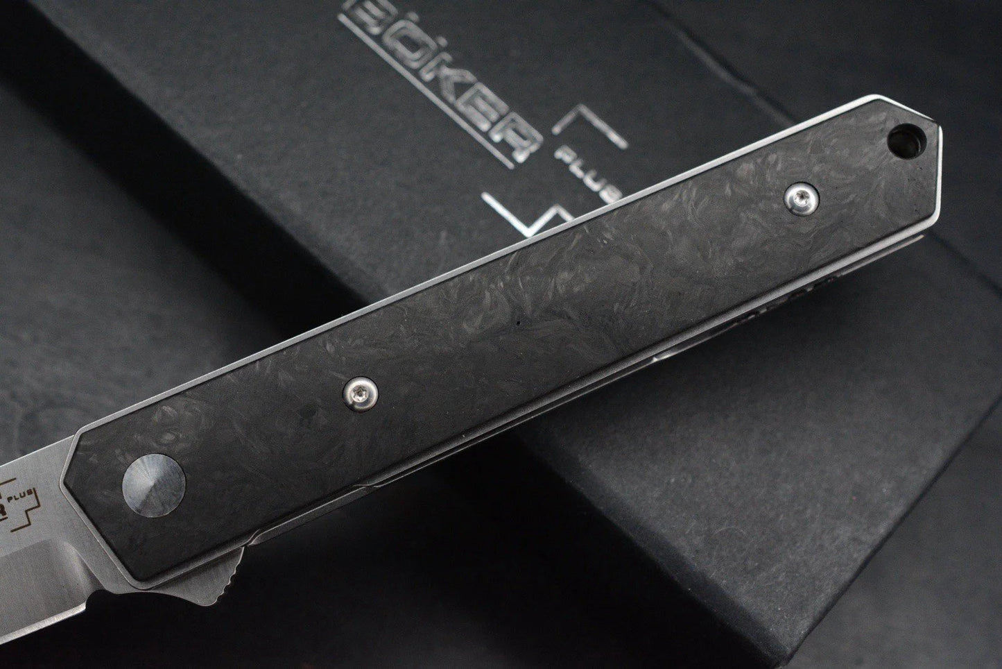 NEW Boker x Burnley Kwaiken Air Titan Hairline Finish Carbon Fiber Scale SN 252