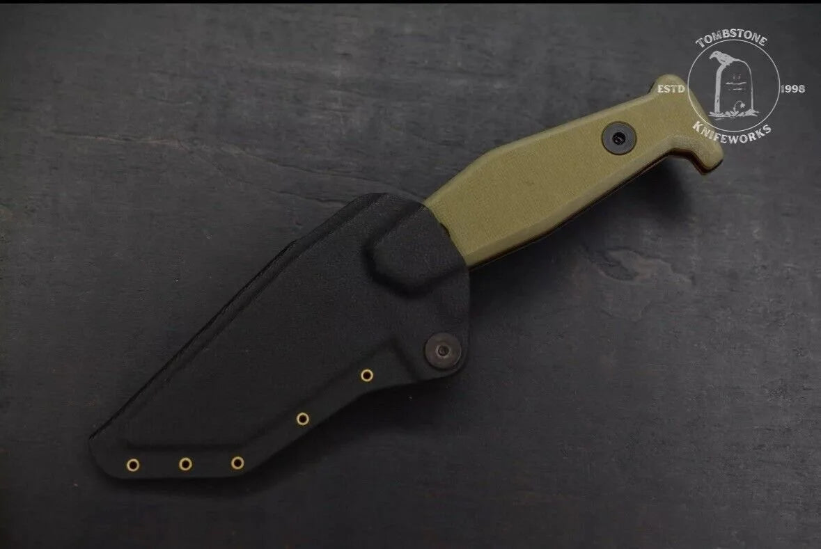 New FISHER EXC BECKWITH COVERT 1/100 OD/ Orange G-10 w/Kydex Sheath Sold Out