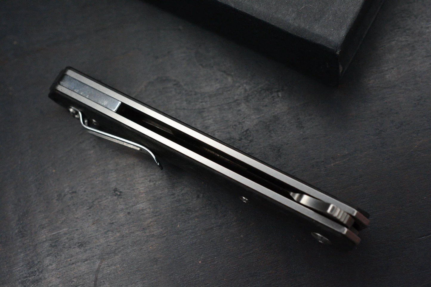NEW Boker x Burnley Kwaiken Air Titan Hairline Finish Carbon Fiber Scale SN 252