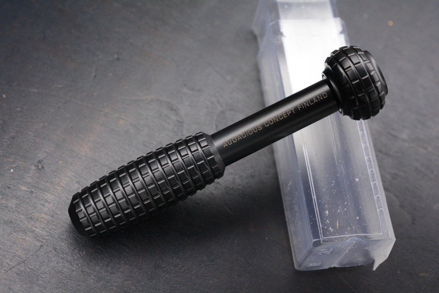 NEW ANSO Knife Tool Bit Driver - PVD Black Ti / Frag w/ Monkey Edge Patch
