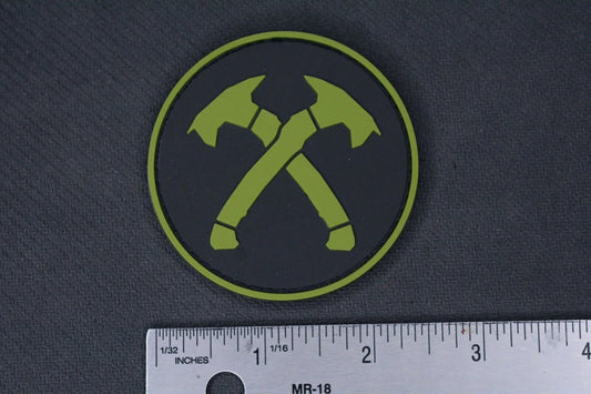 NEW Terminal List Crossed Tomahawk Patch Green EDC Patch Season 2 Koch RMJ JRW