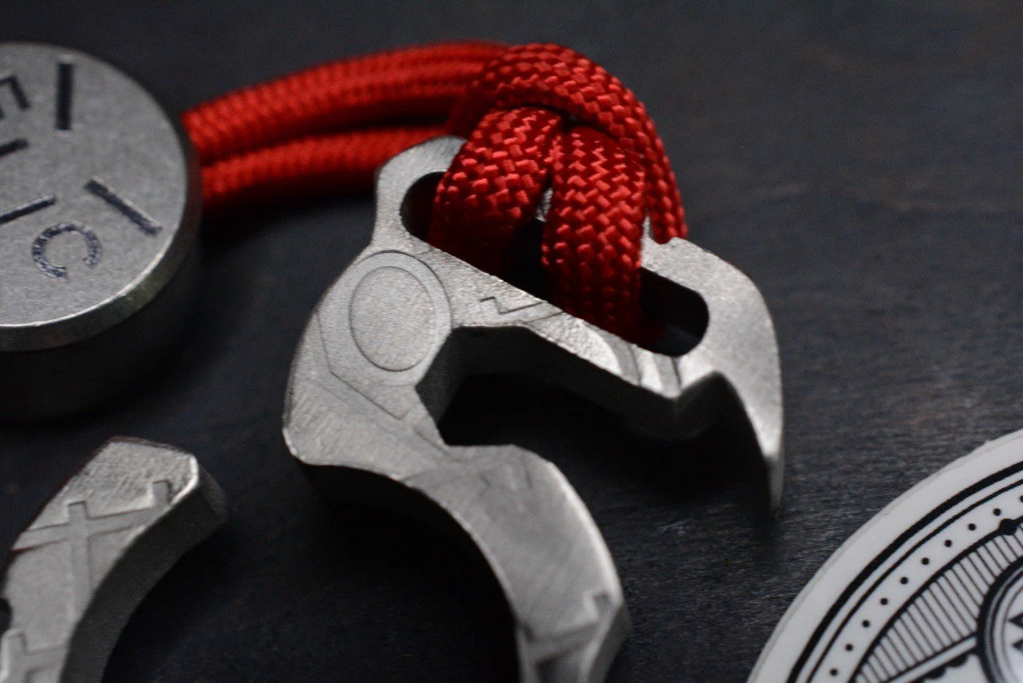 NEW Koch Culprit OG Bottle Opener 1/4” Titanium w/ Ti F**k Face Bead