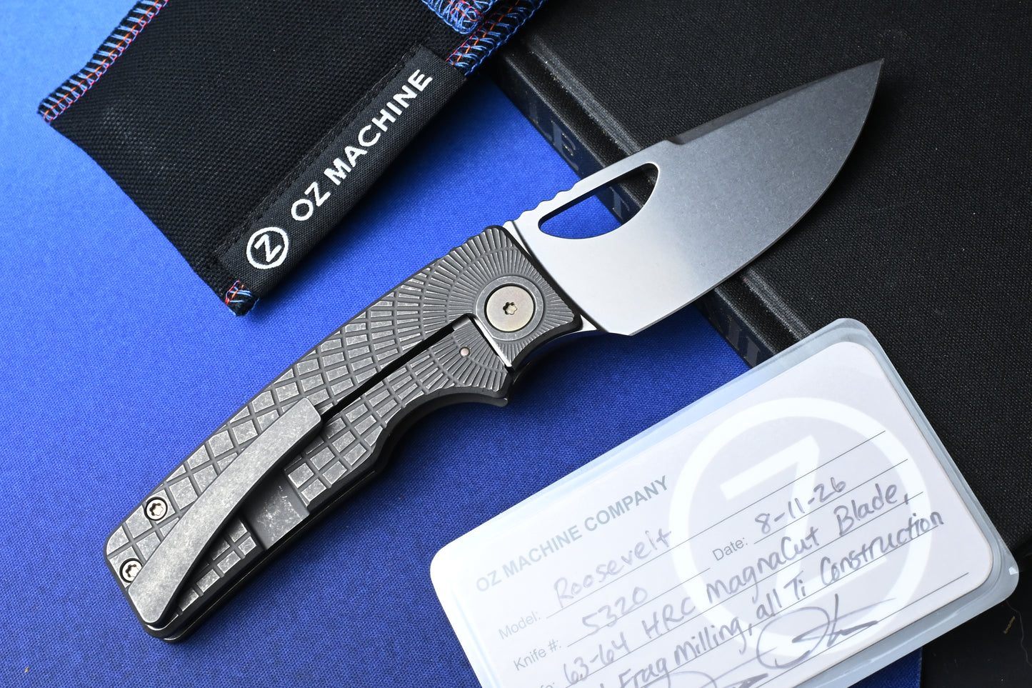 NEW Oz MachineCo Roosevelt - Radial Frag Scales MagnaCut / Bronze Ano Accents