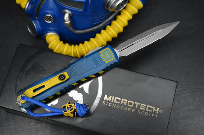 Microtech Ultratech ZBP Fallout Special Edition D/E w/ Radioactive Bead & T-51 Helmet Statue