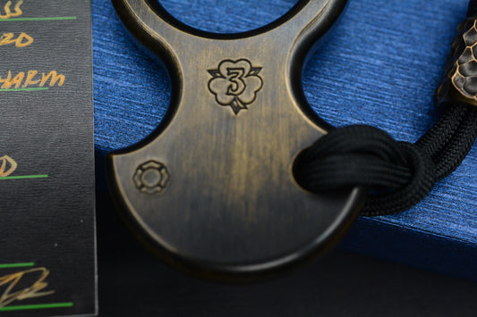 NEW 3-Leaf Customs Low Pro No Luck Charm Distressed w/ COA & Rock Bead