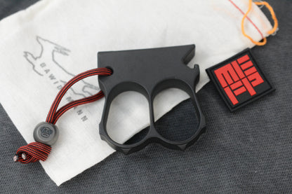 RARE Bawidamann x Monkey Edge
1918 Aluminum Black Cerakote 2FK w/ Tri Side Monkey Bead